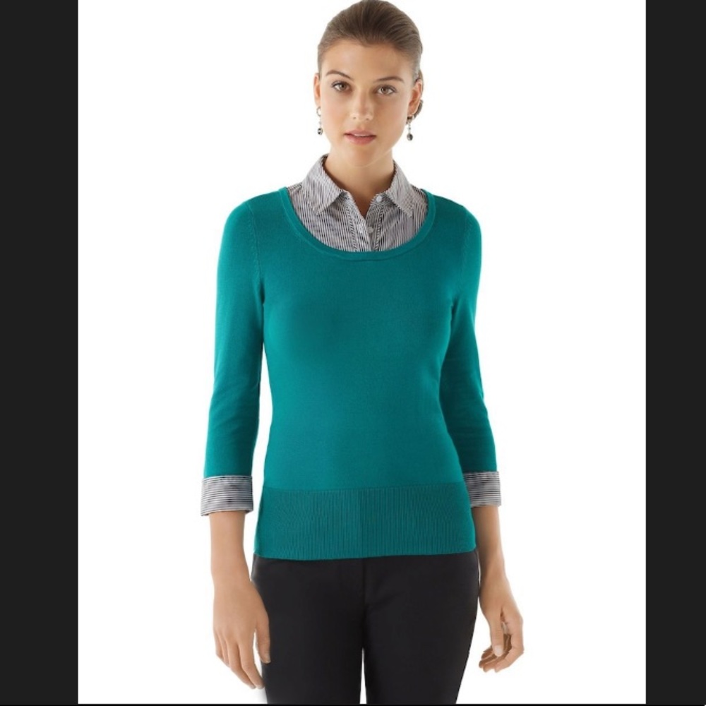 WHBM Teal Sweater